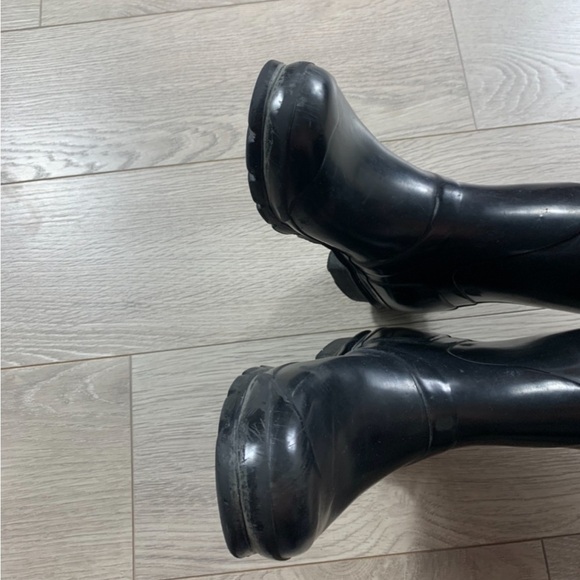 Hunter Black Original Tall Gloss Rain Boots - Picture 11 of 13